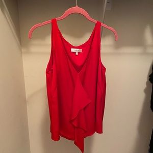 Milly Red Silk Tank / Blouse Size 4